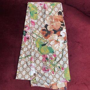 Floral Silky Scarf